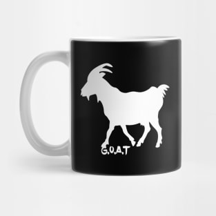 g.o.a.t. white Mug